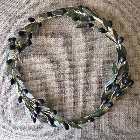 Olive Branch Wreath Wall Hanging - Picture 1 of 5